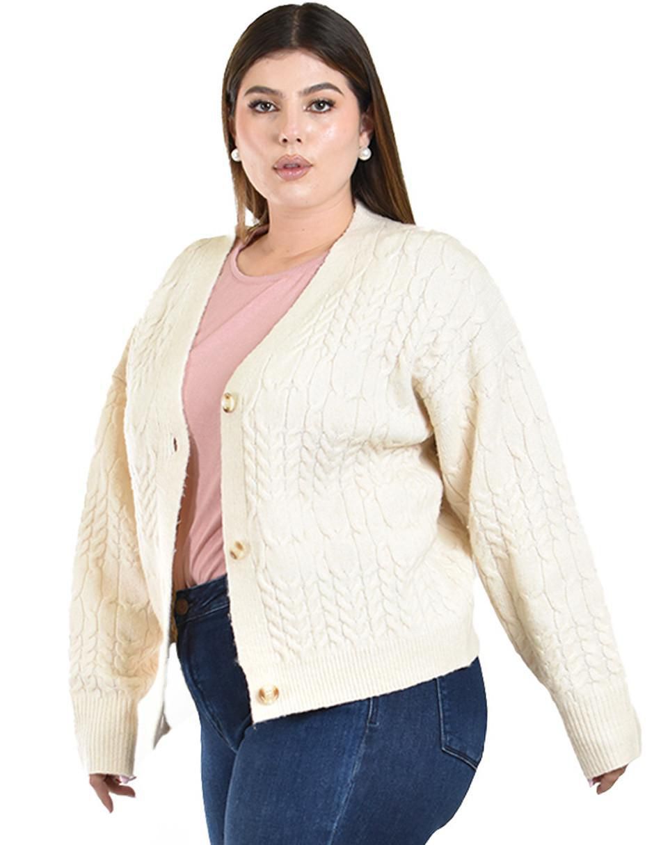 Suéter cuello V para mujer 2