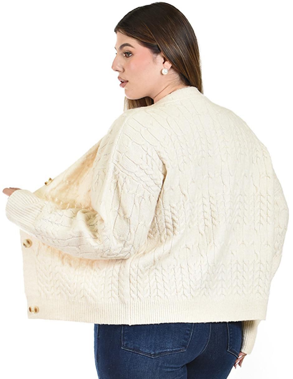Suéter cuello V para mujer 3