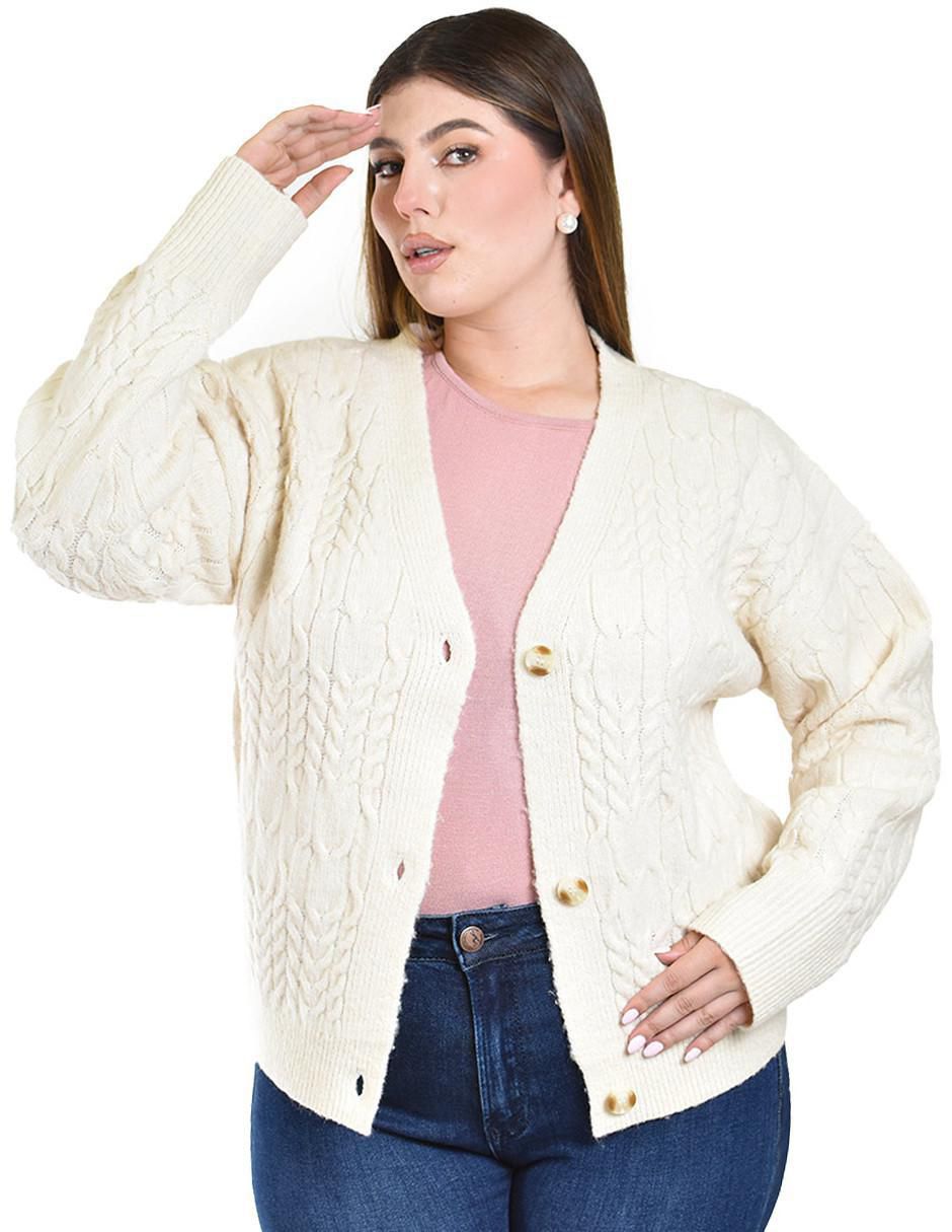 Suéter cuello V para mujer 4