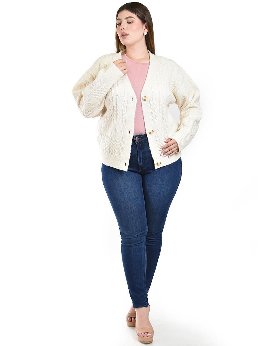 Suéter cuello V para mujer 6