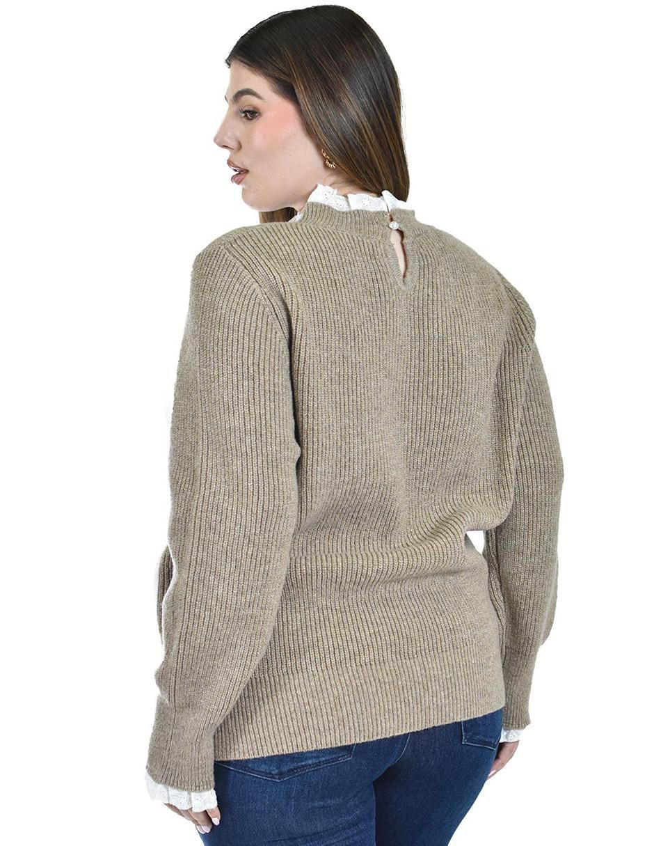 Suéter cuello redondo para mujer 3