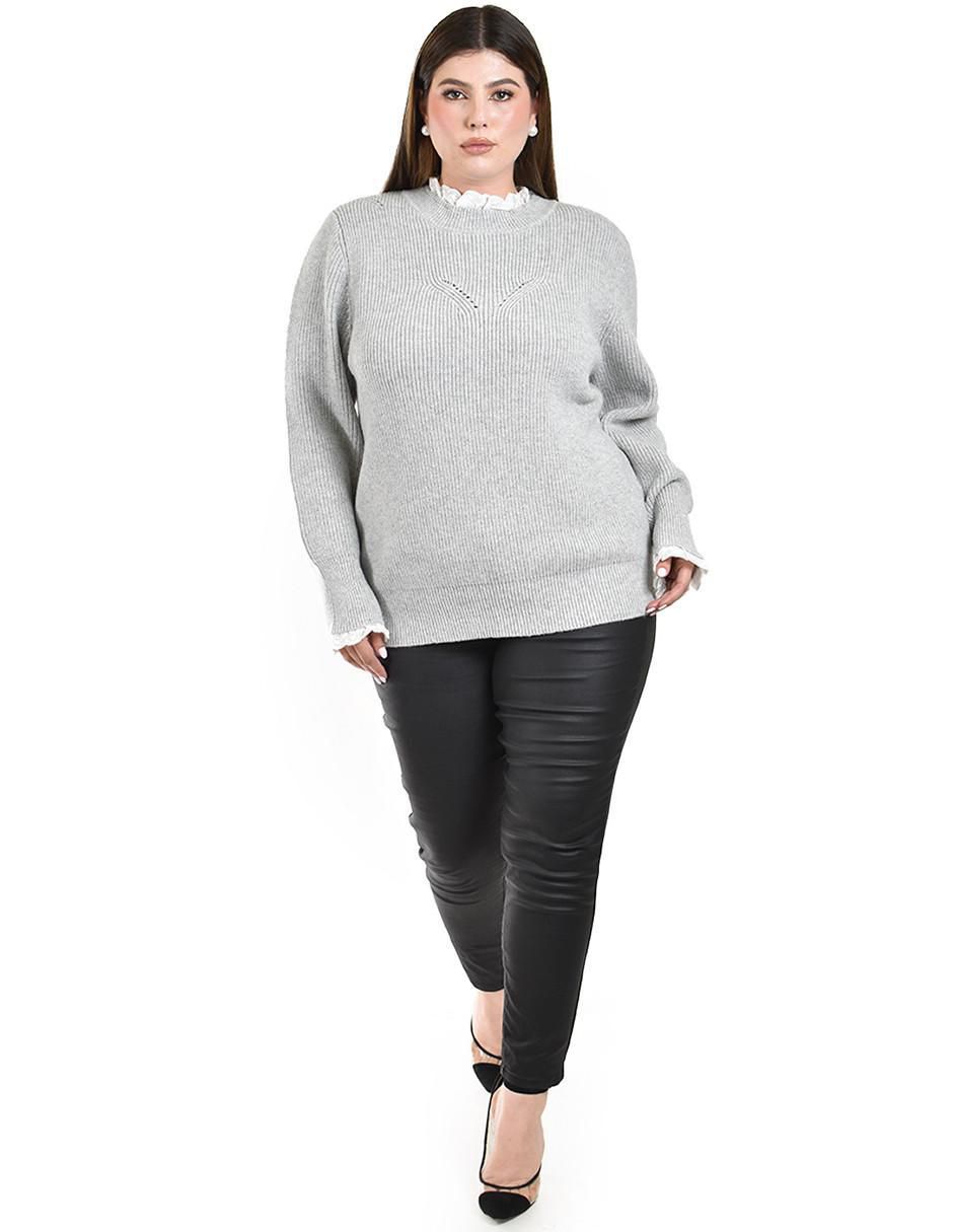 Suéter cuello redondo para mujer 6