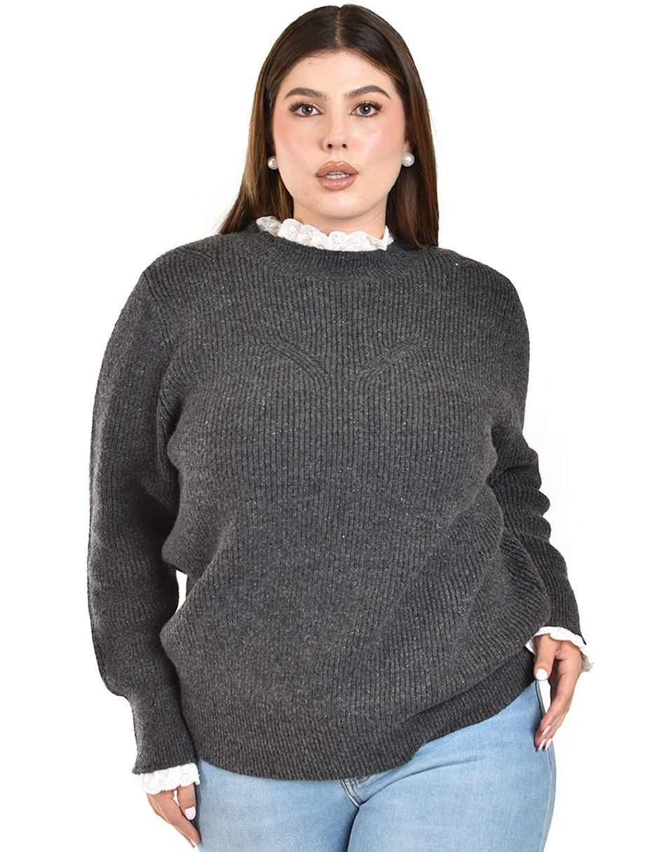 Suéter cuello redondo para mujer Suéter cuello redondo para mujer