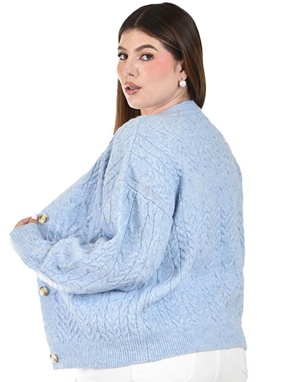 Suéter cuello V para mujer 3