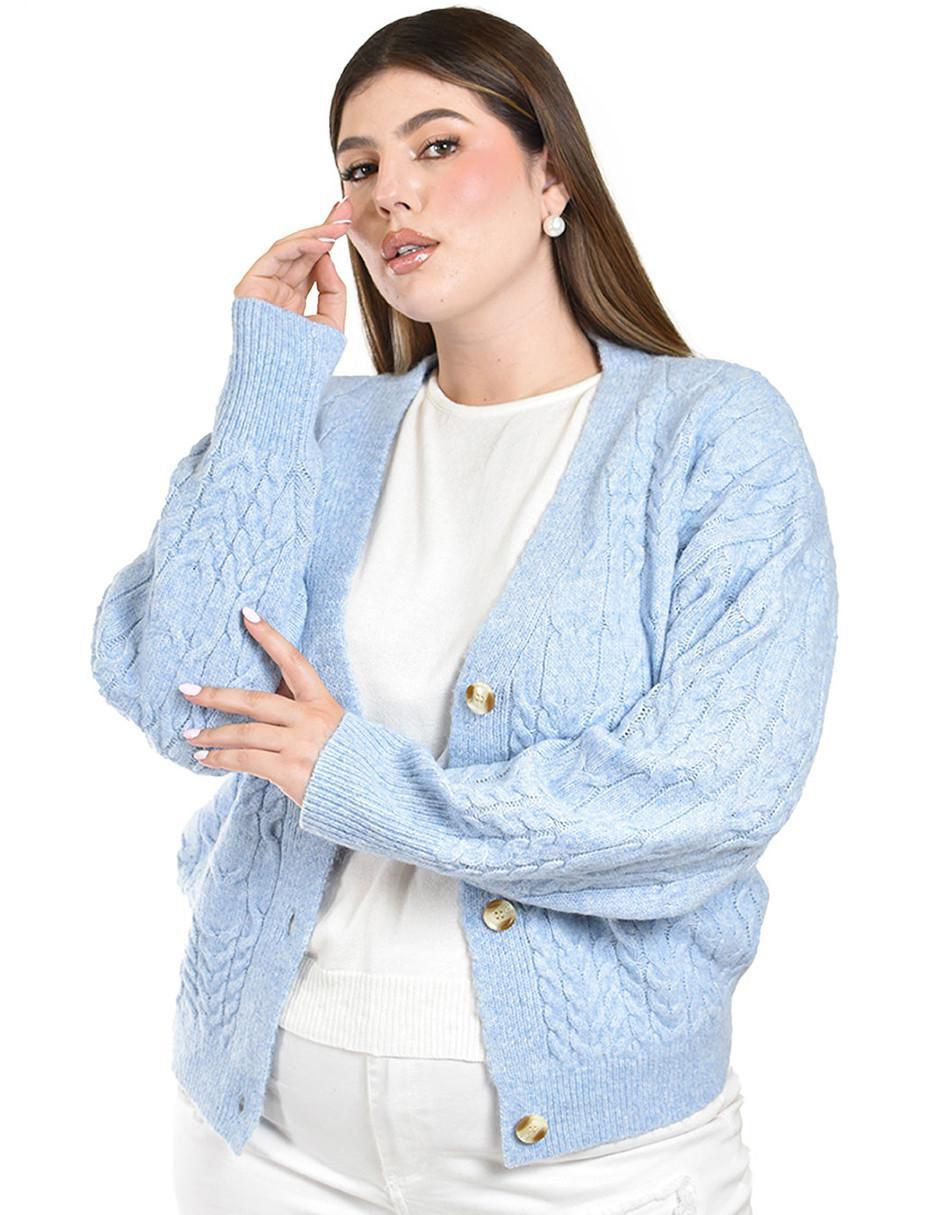 Suéter cuello V para mujer 5