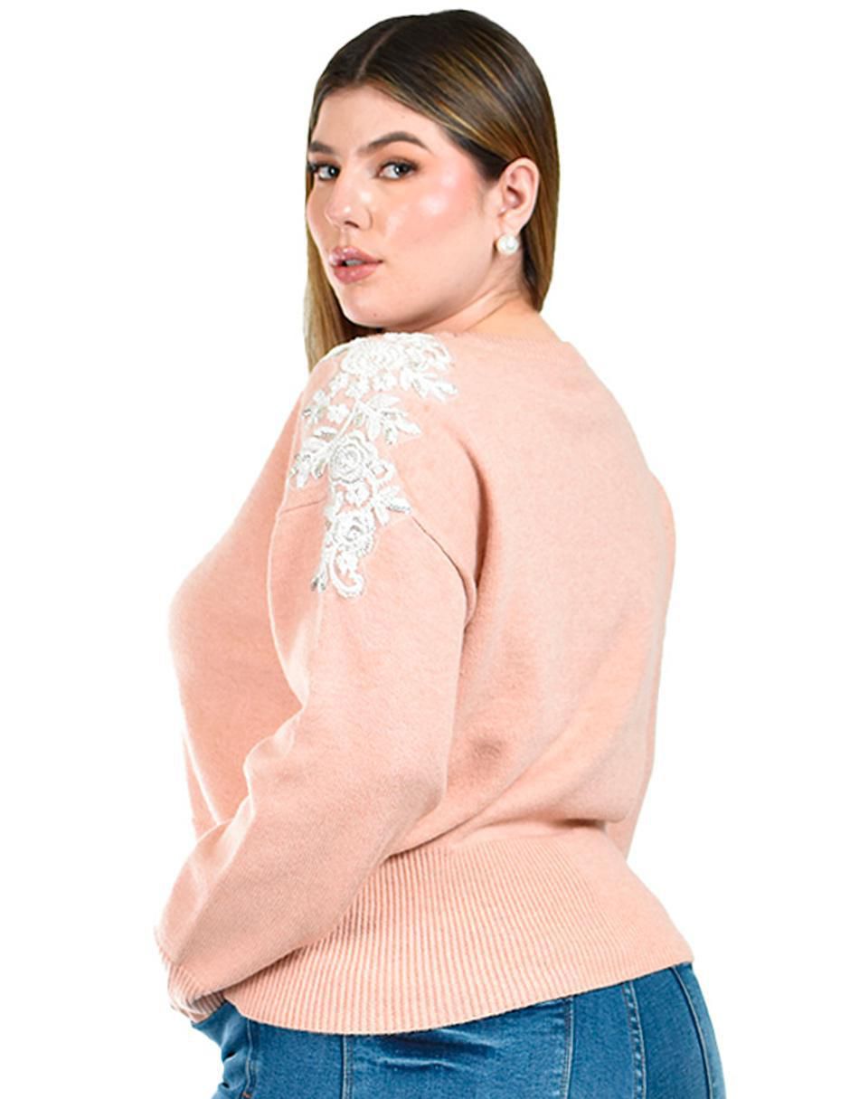 Suéter cuello redondo para mujer 3