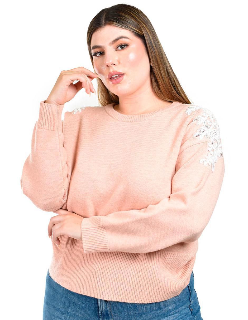 Suéter cuello redondo para mujer 5