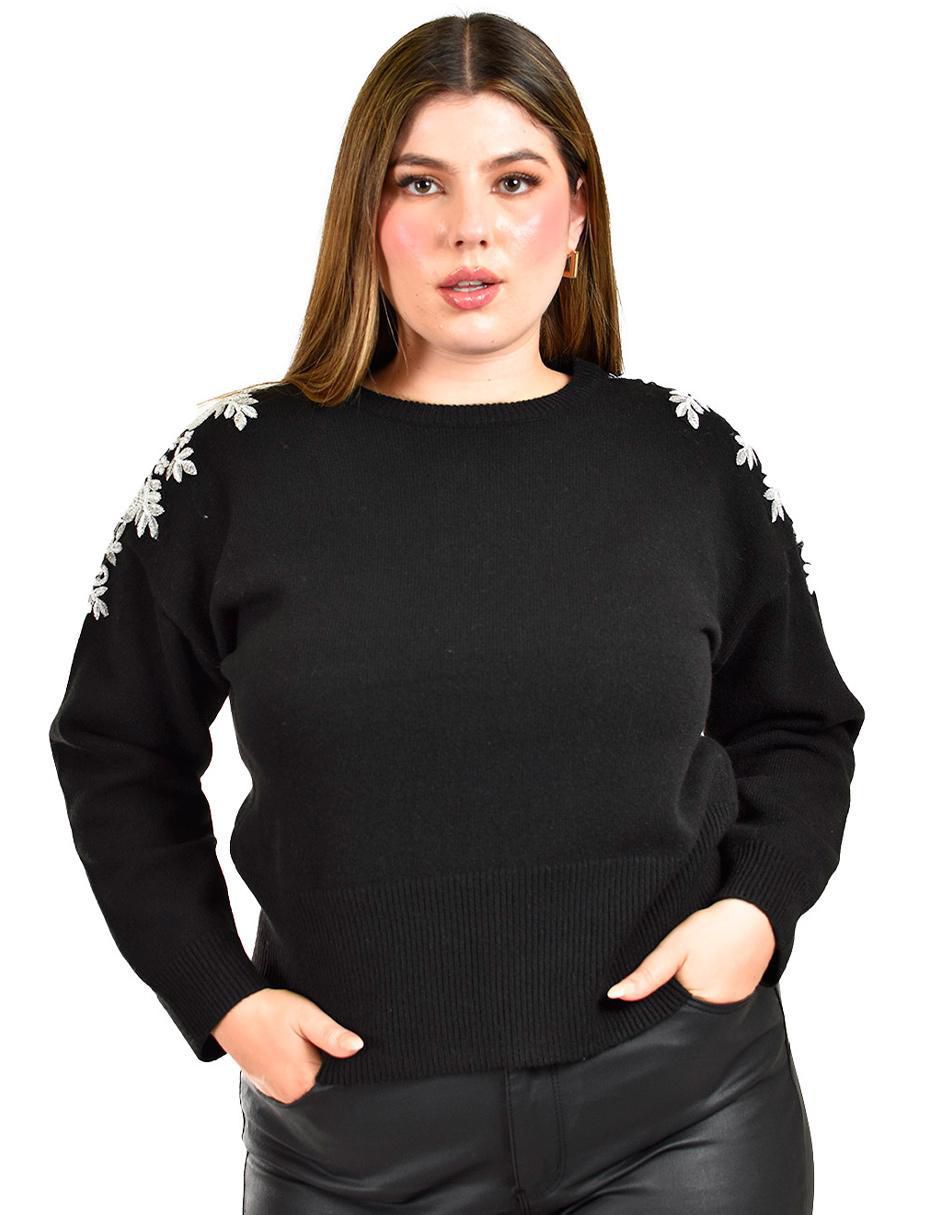 Suéter cuello redondo para mujer