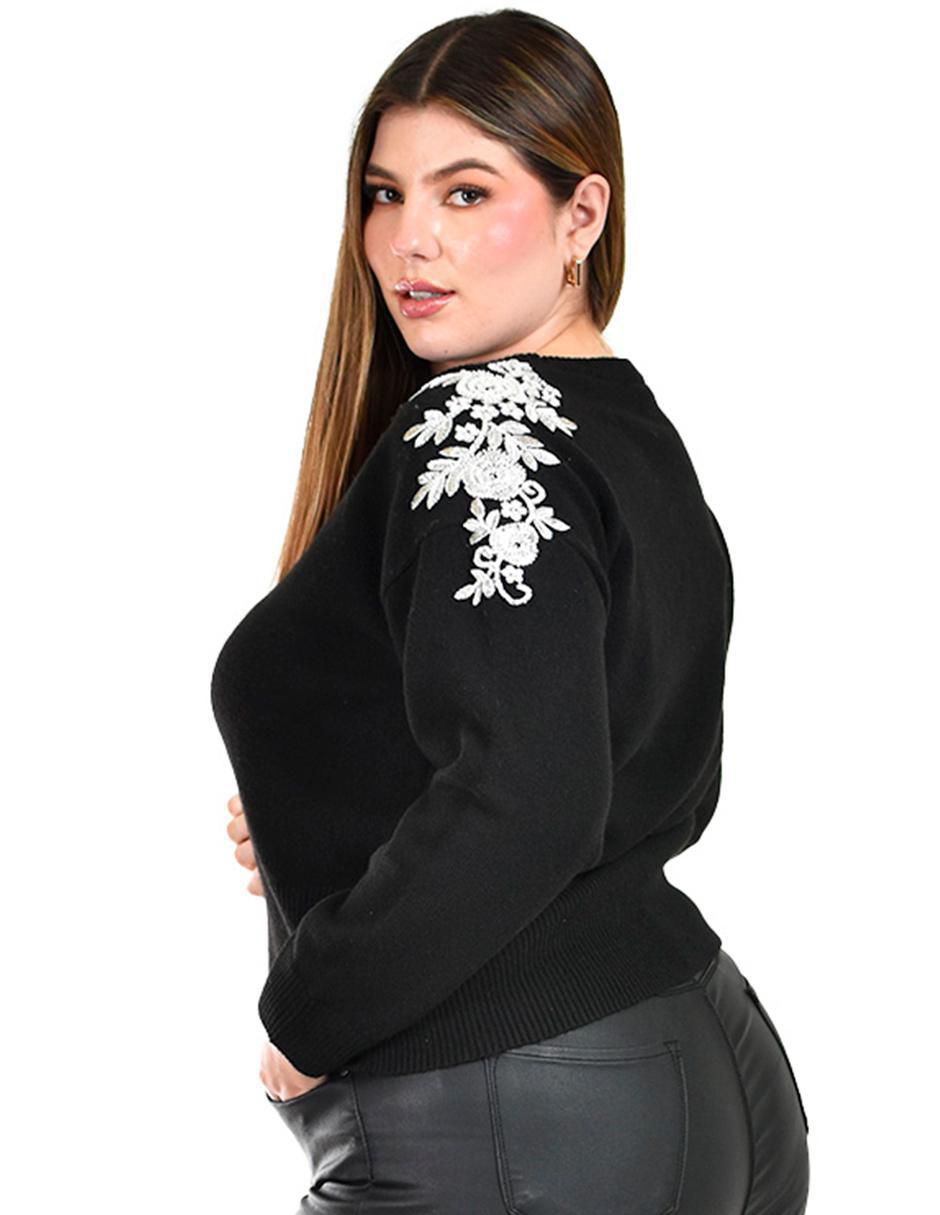 Suéter cuello redondo para mujer 3