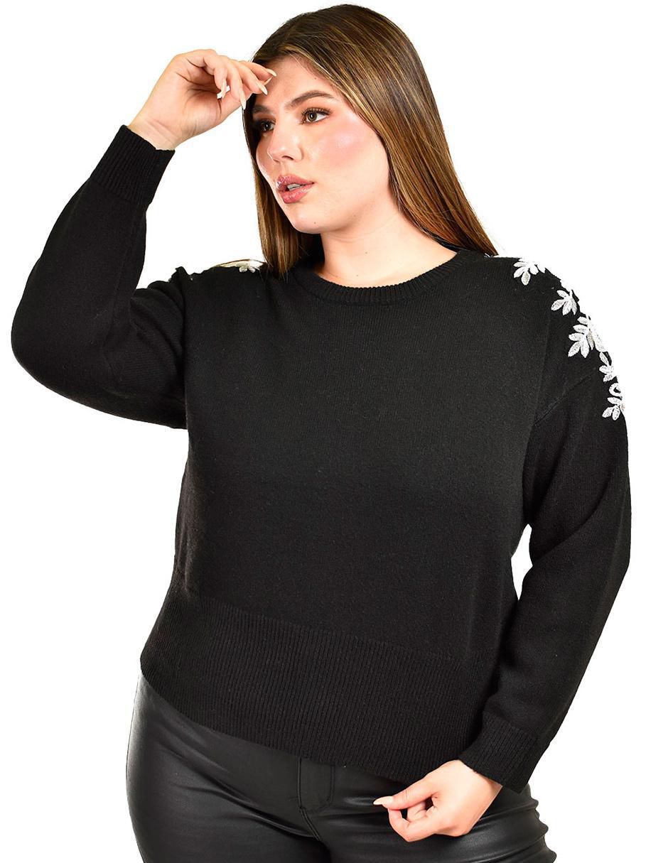 Suéter cuello redondo para mujer 5