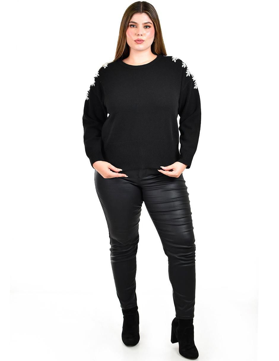 Suéter cuello redondo para mujer 8