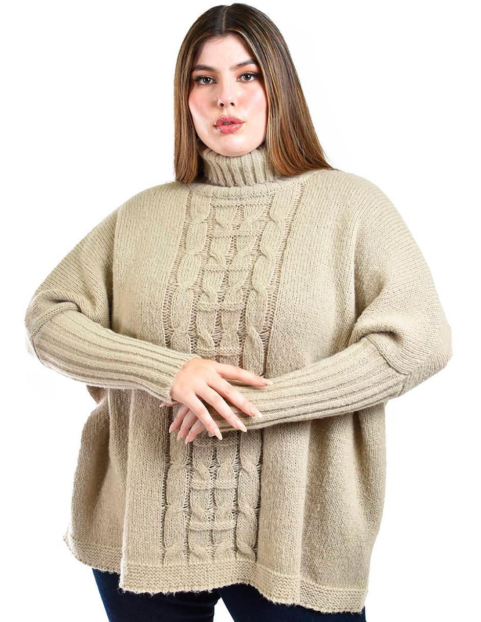 Suéter cuello tortuga para mujer