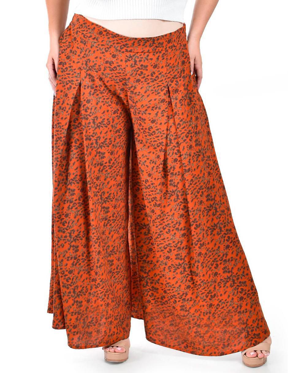 Pantalón plisado amplio para mujer