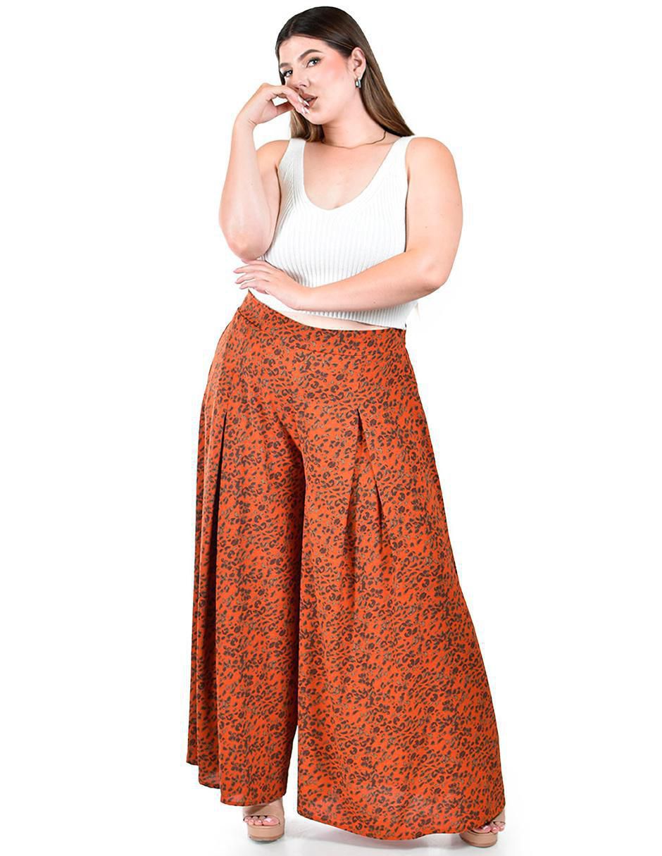 Pantalón plisado amplio para mujer 4