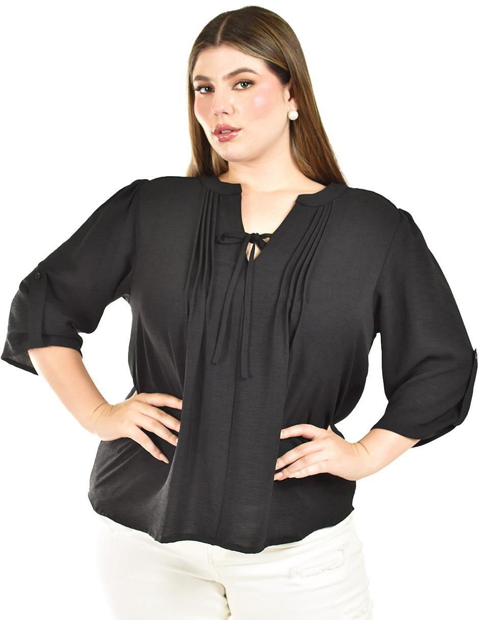 Blusa manga 3/4 para mujer