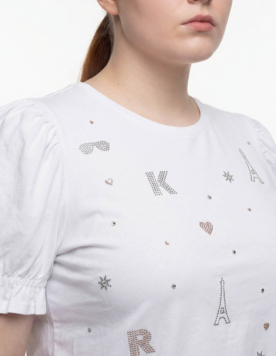 Blusa manga corta para mujer 4