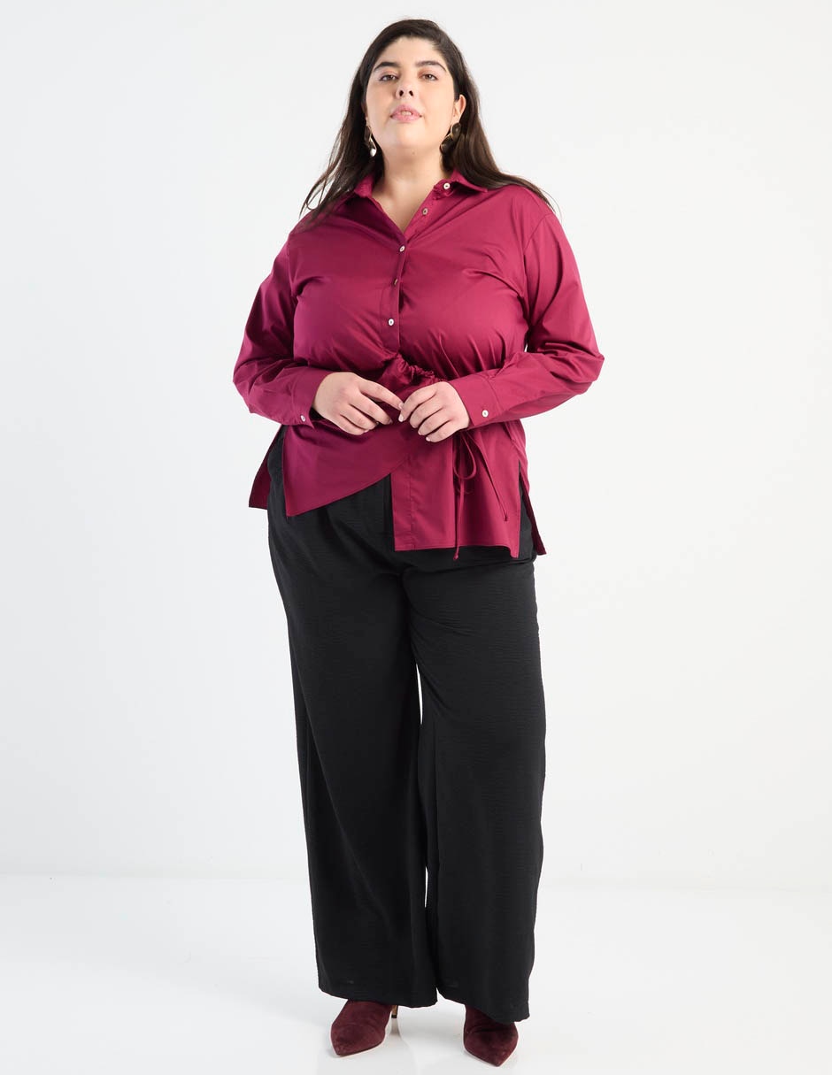 Blusa camisera manga larga para mujer 3