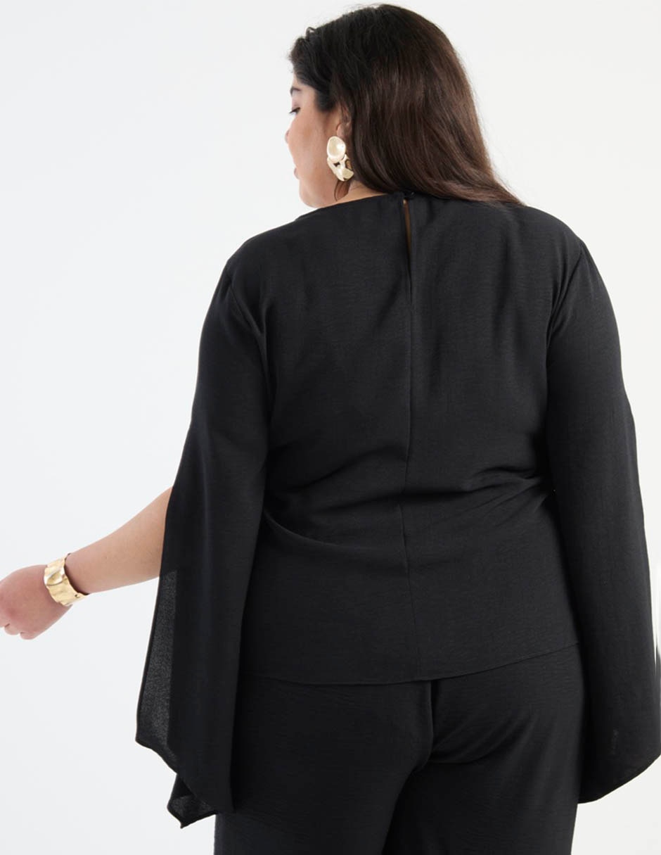 Blusa túnica manga larga para mujer 2