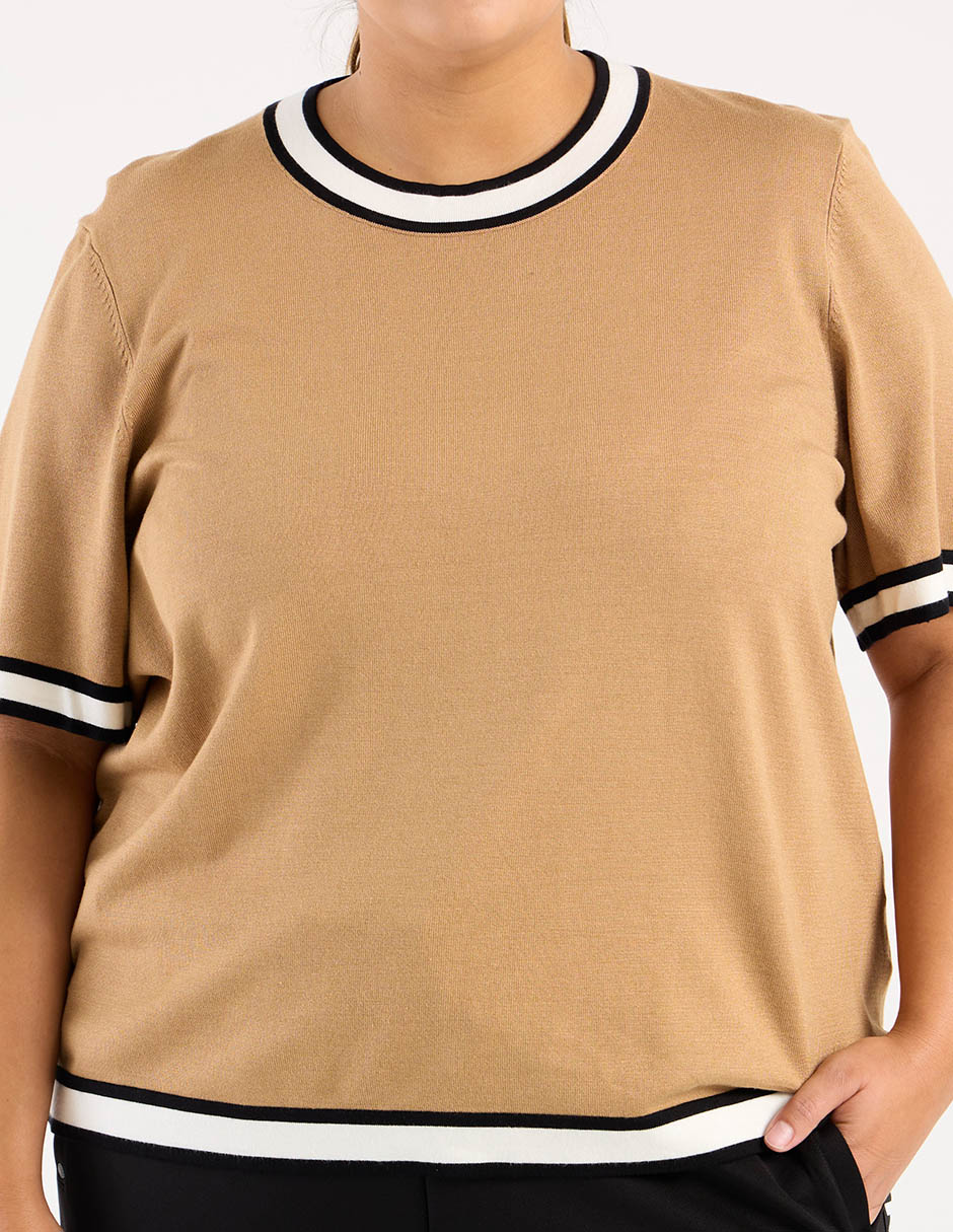Blusa manga al codo para mujer 4