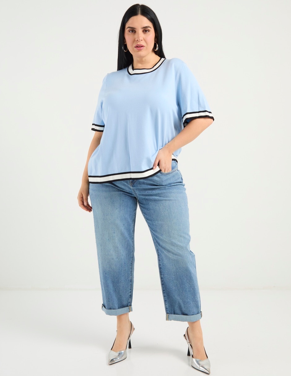 Blusa manga corta para mujer 3