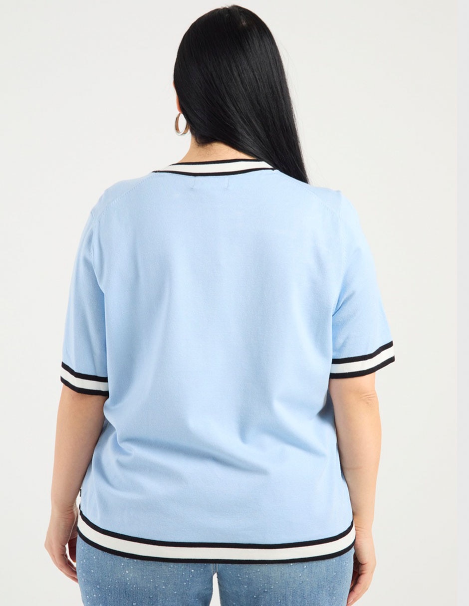 Blusa manga corta para mujer 6