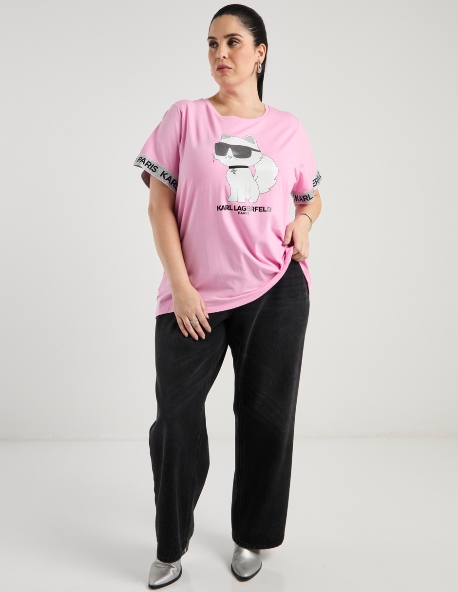 Playera manga corta cuello redondo para mujer 3