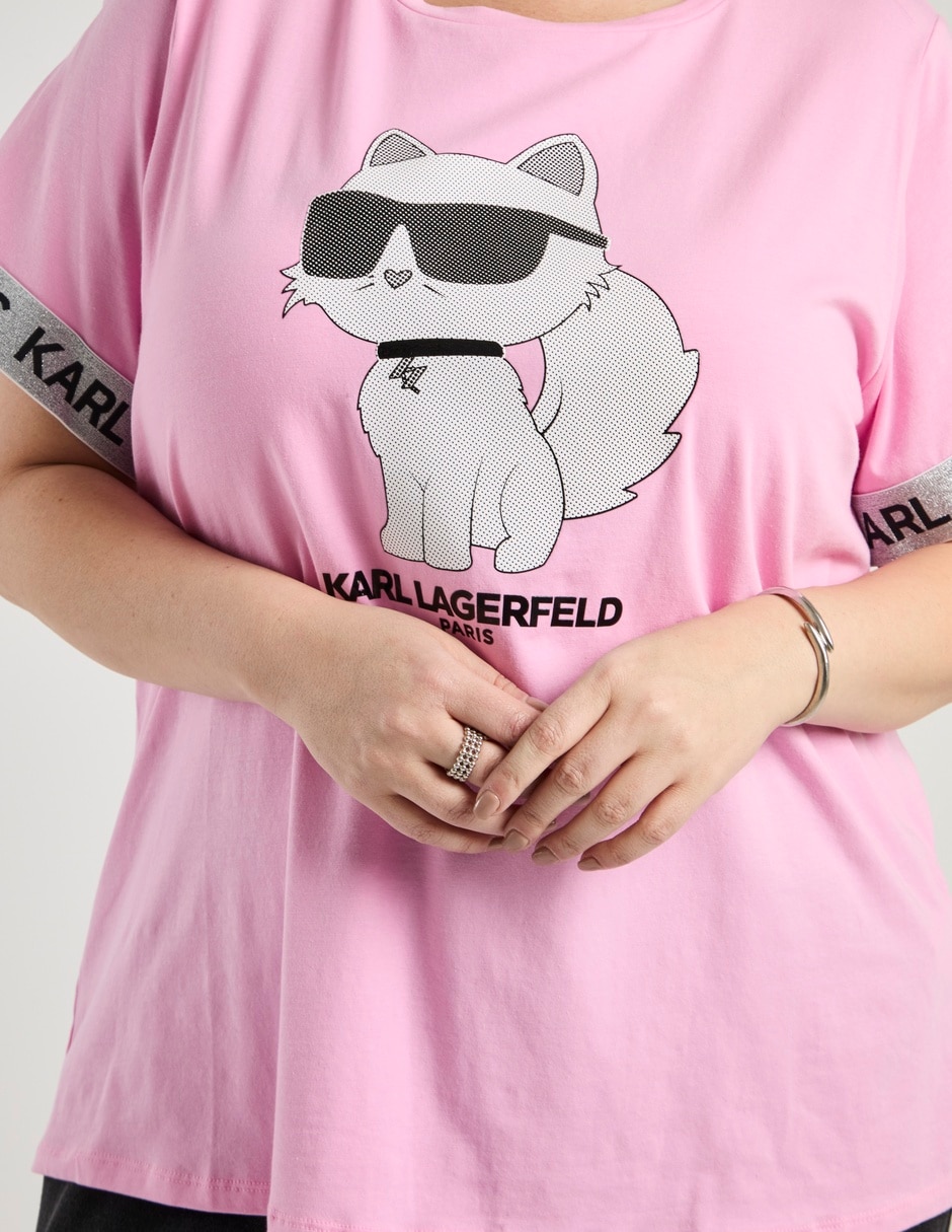 Playera manga corta cuello redondo para mujer 4