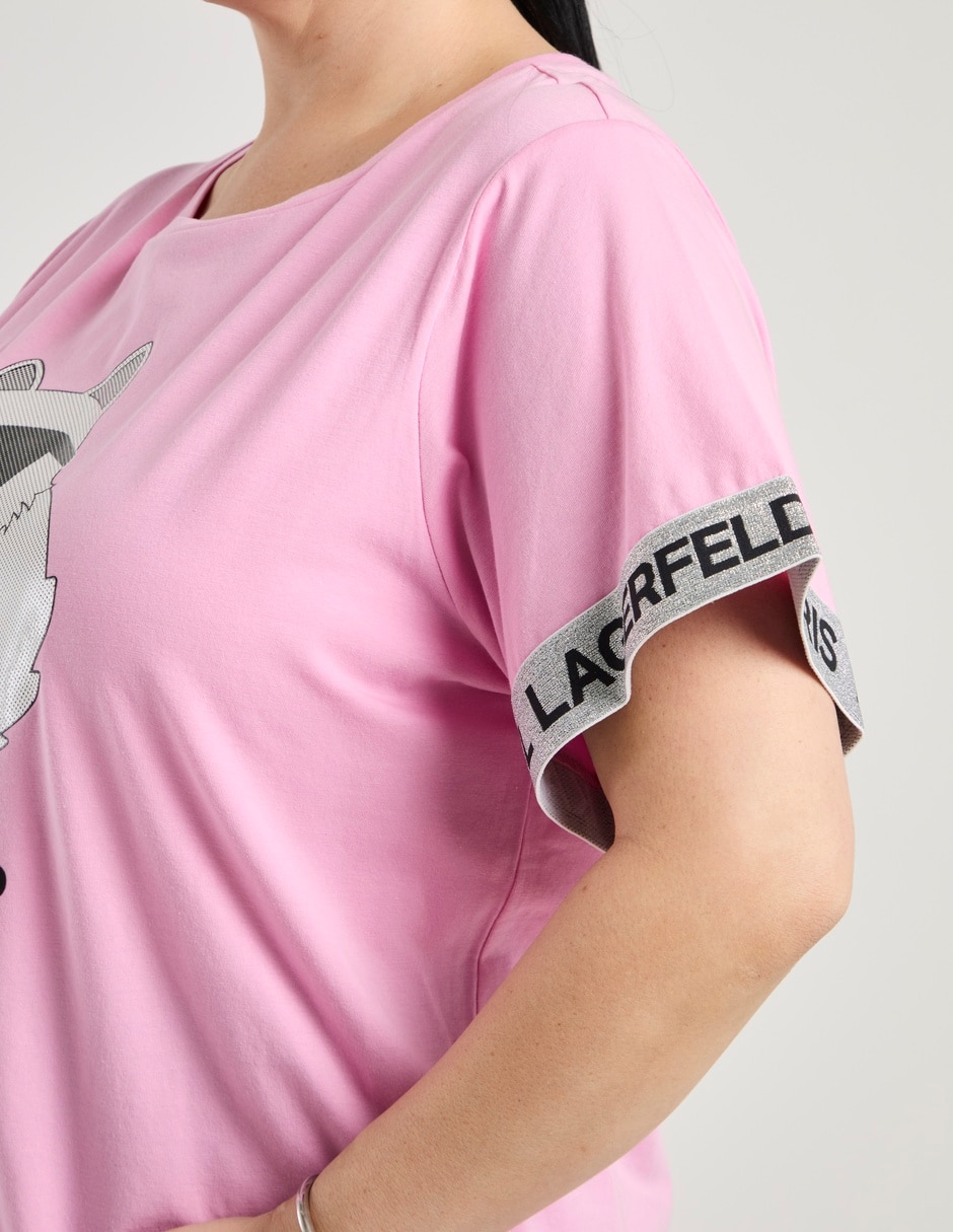 Playera manga corta cuello redondo para mujer 5