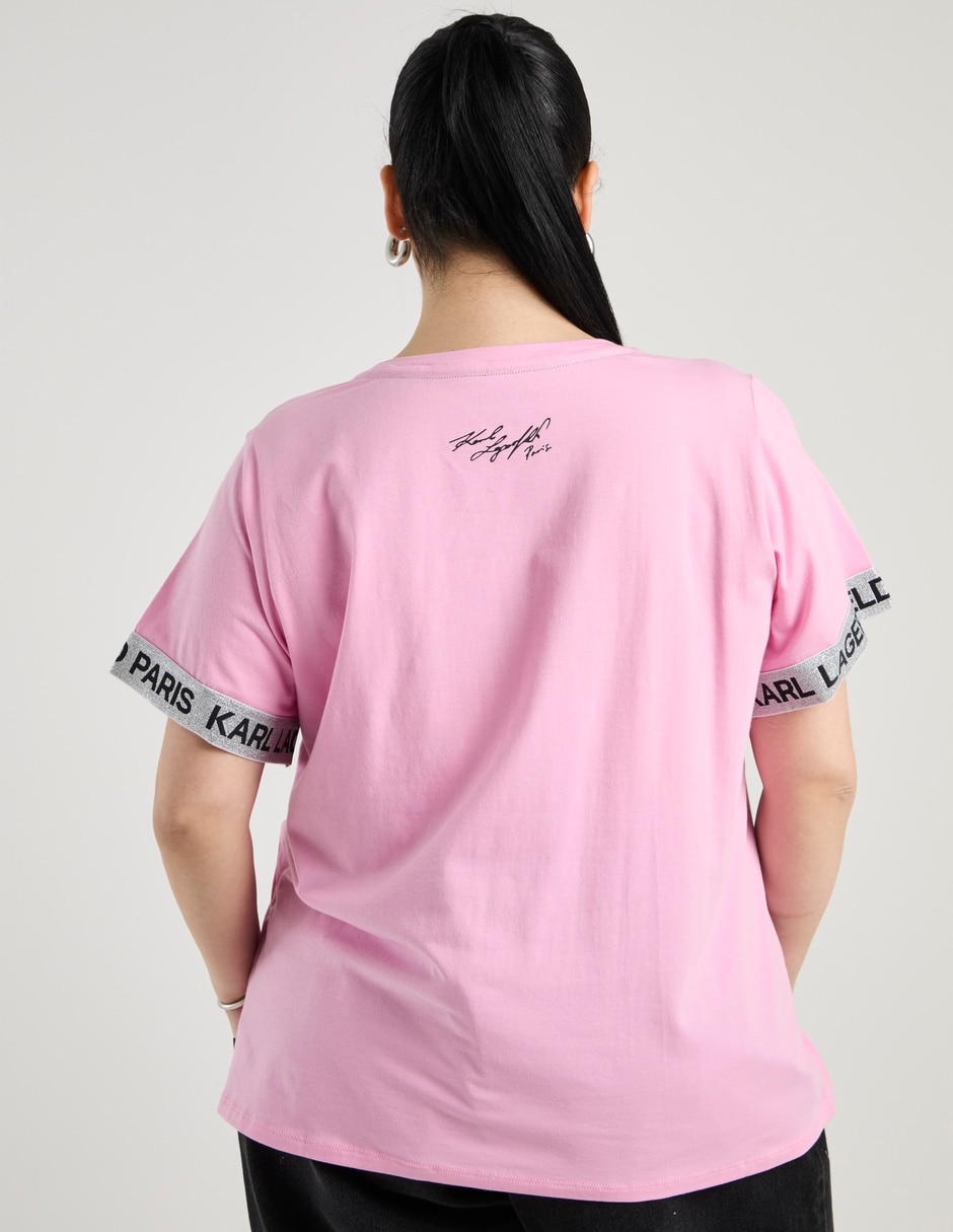 Playera manga corta cuello redondo para mujer 6