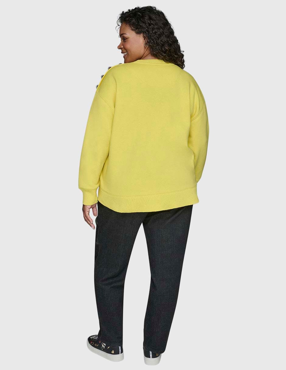 Suéter cuello redondo para mujer 4