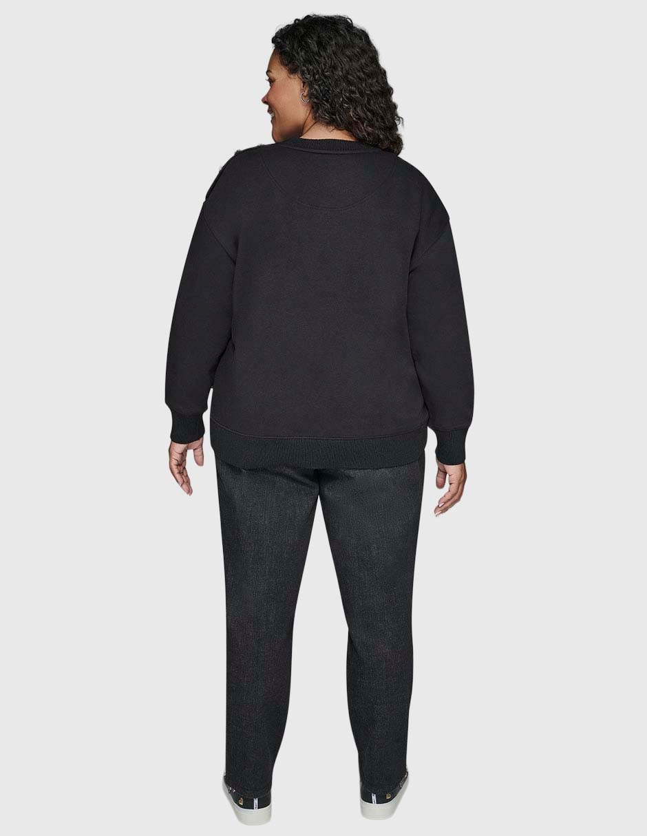 Suéter cuello redondo para mujer 4