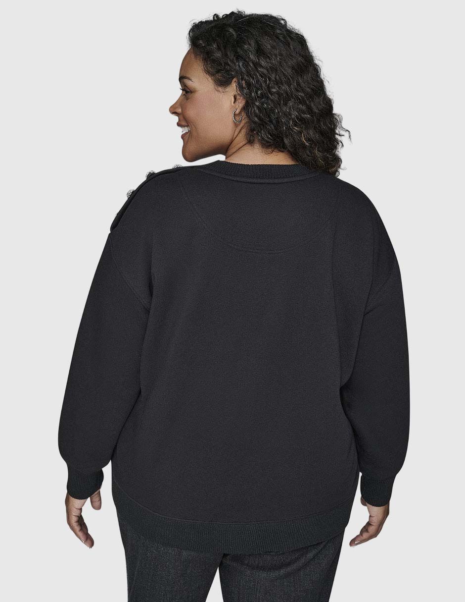 Suéter cuello redondo para mujer 5