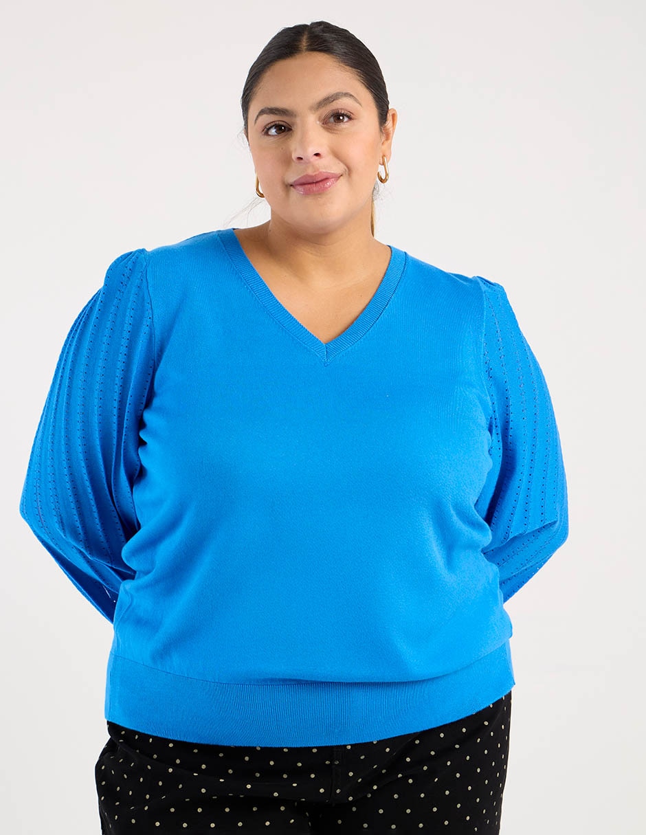 Suéter cuello V para mujer Suéter cuello V para mujer