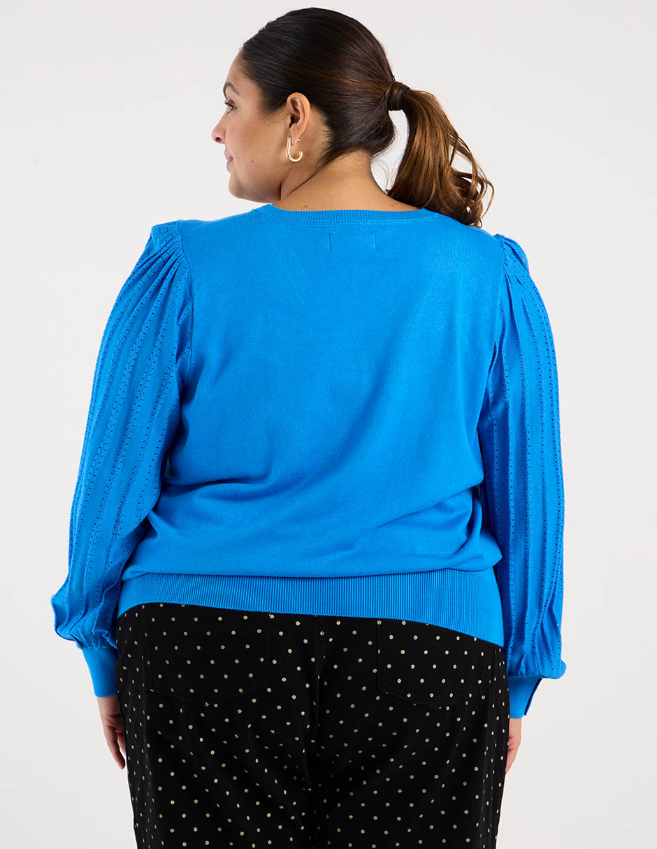 Suéter cuello V para mujer 3