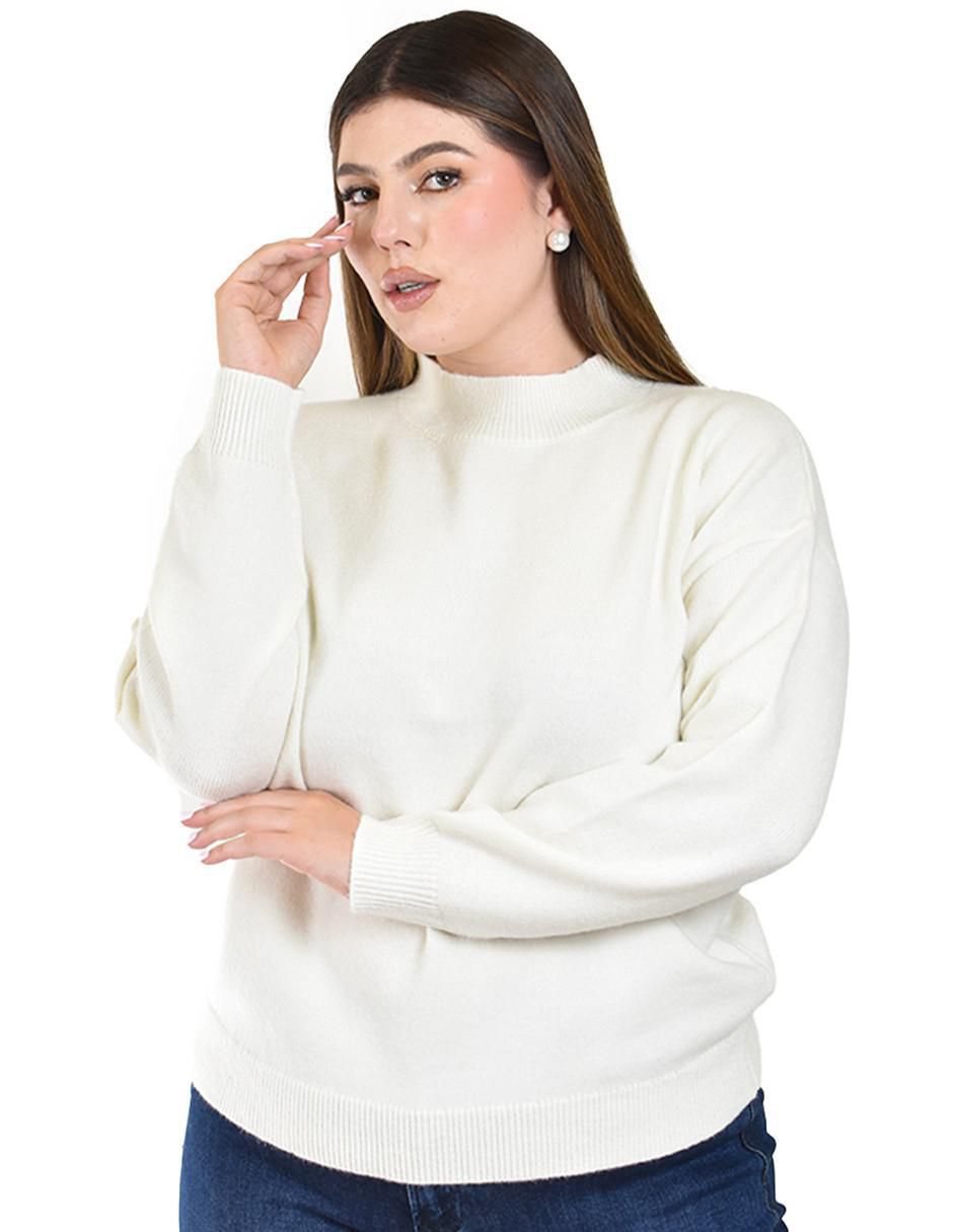 Suéter cuello redondo para mujer