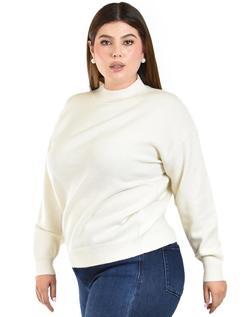 Suéter cuello redondo para mujer 2