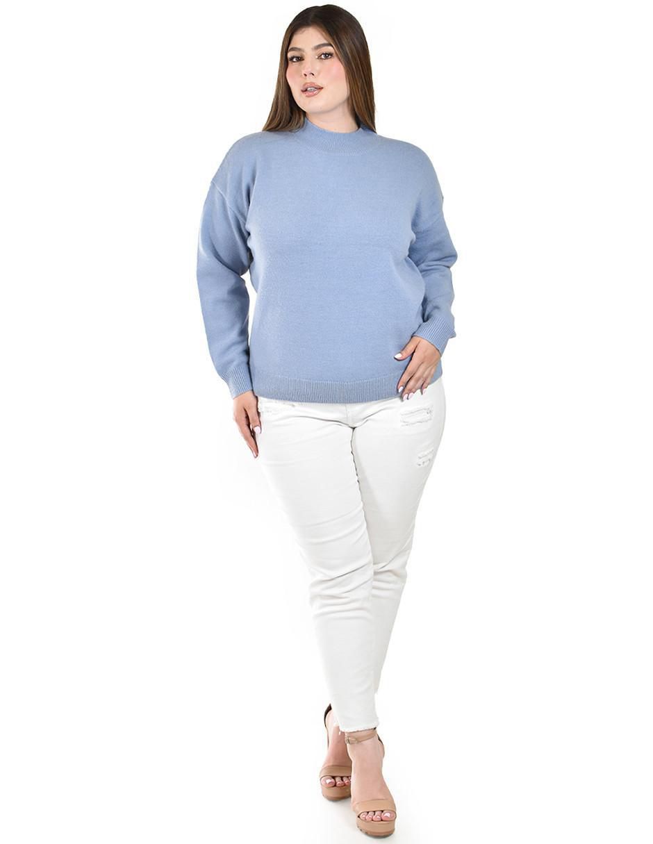 Suéter cuello redondo para mujer 7