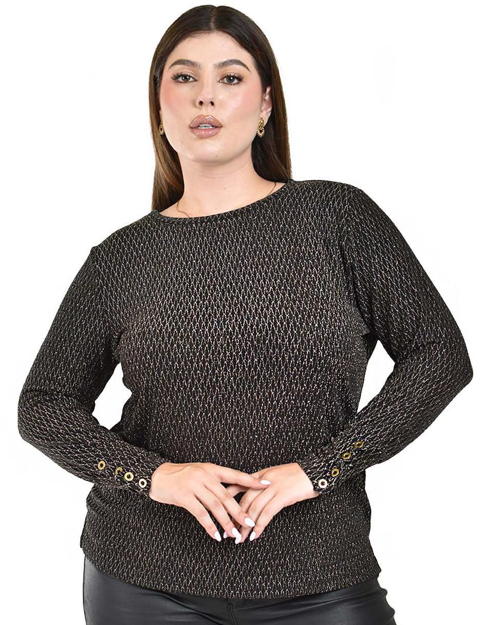 Blusa manga larga para mujer
