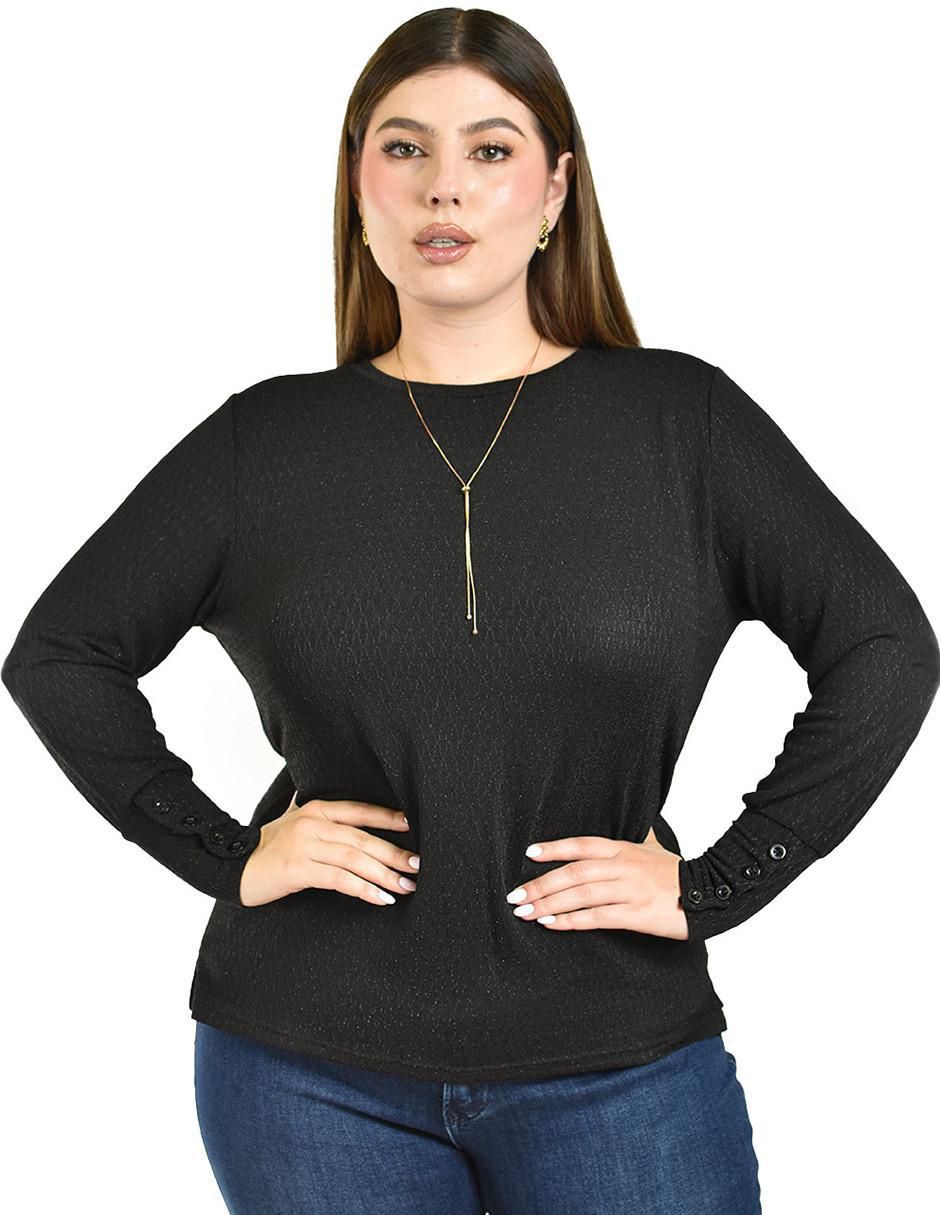 Blusa manga larga para mujer