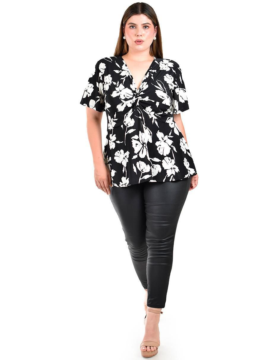 Blusa manga corta para mujer 4