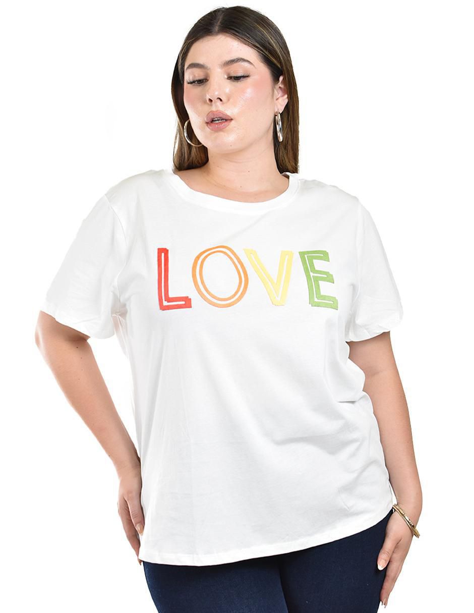 Blusa manga corta para mujer