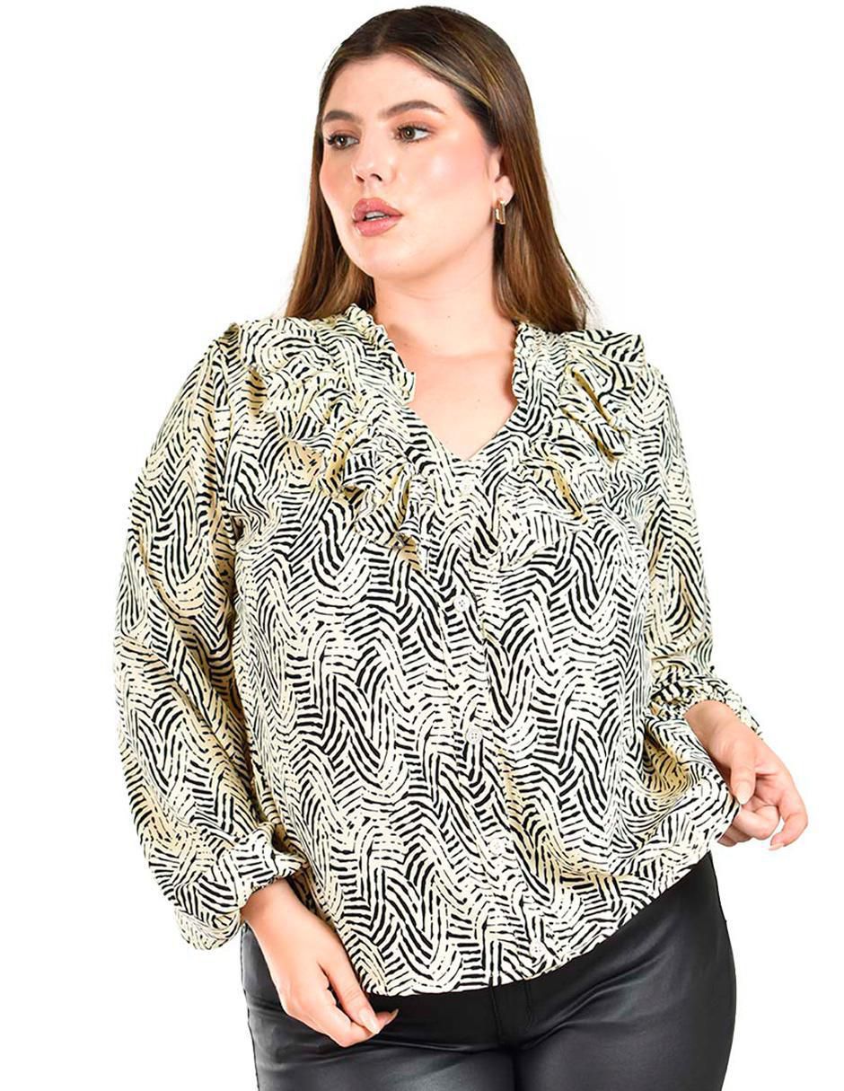 Blusa manga larga para mujer