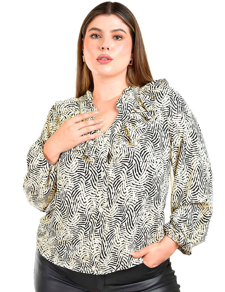 Blusa manga larga para mujer 4