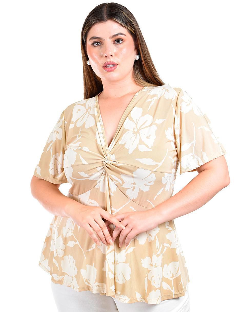 Blusa manga corta para mujer