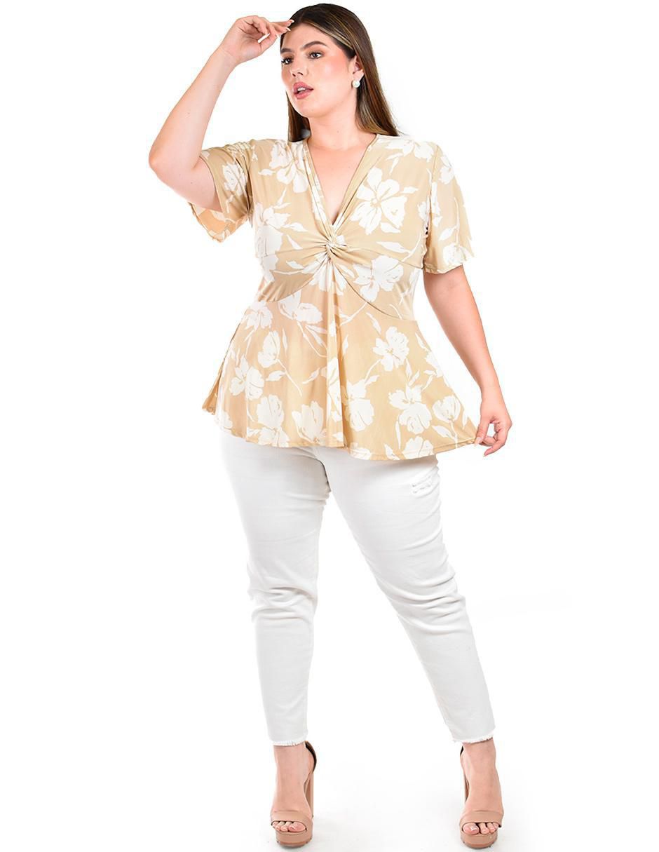 Blusa manga corta para mujer 4