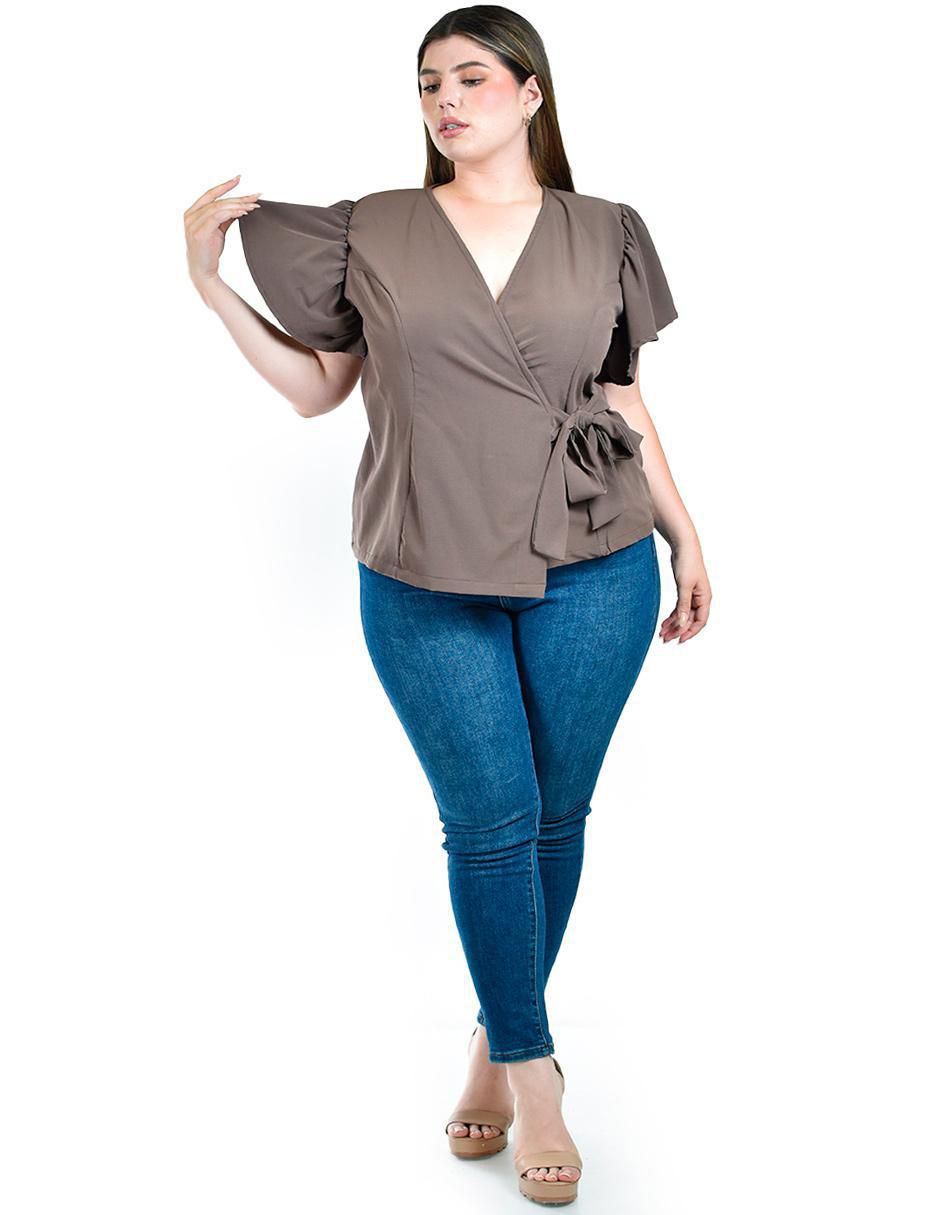 Blusa manga corta para mujer 4
