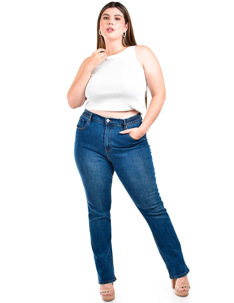 Jeans straight J-Ch-Zh-0103-Medio para mujer 5