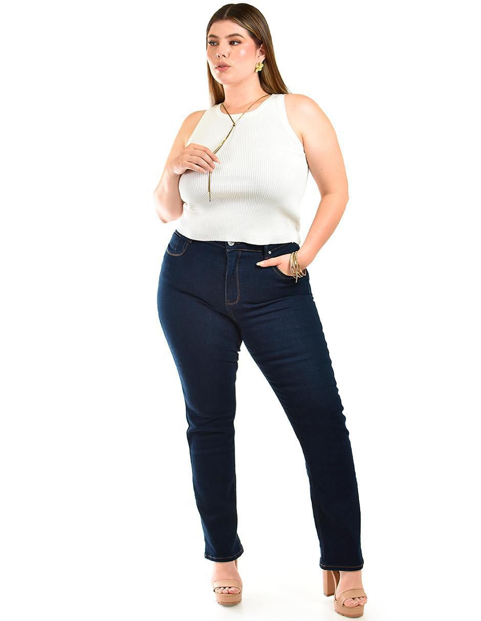 Jeans straight para mujer 5