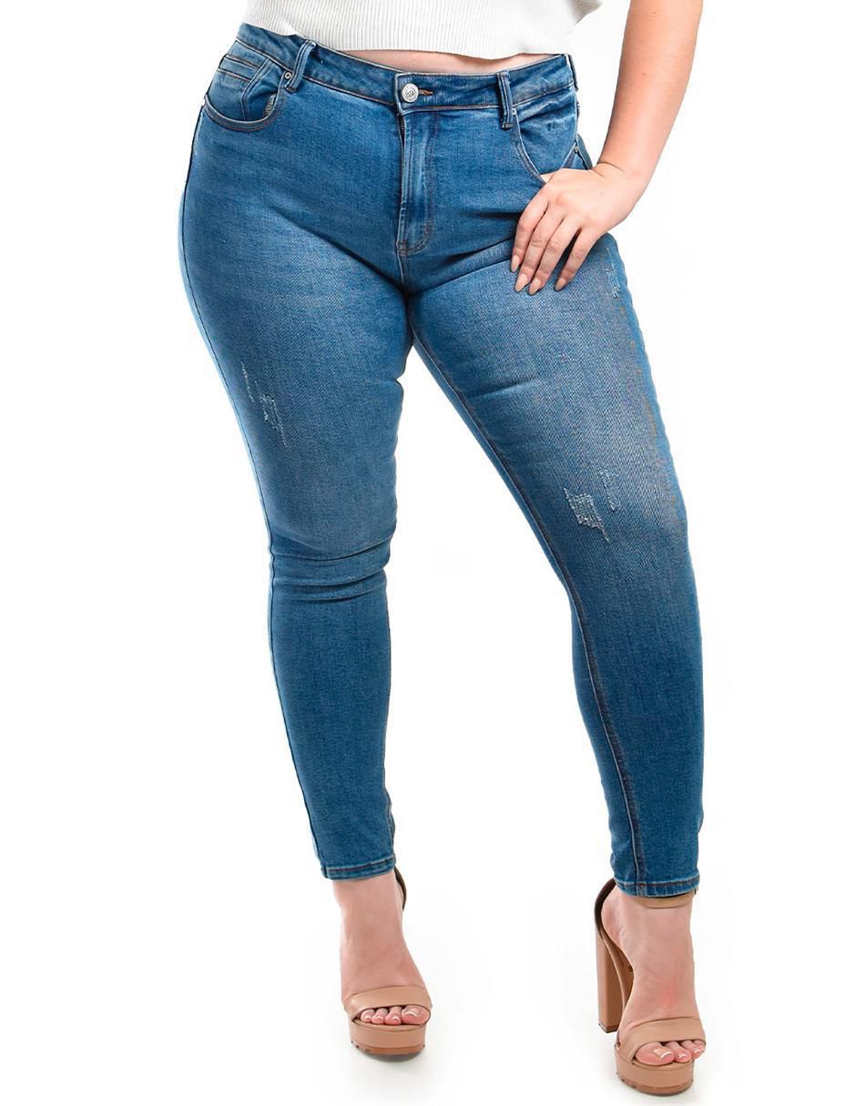 Jeans skinny J-Ch-Zh-0105-Medio para mujer