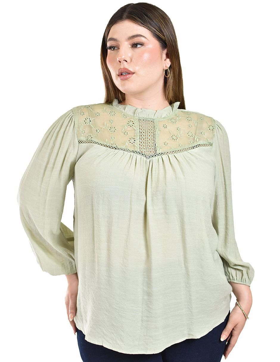Blusa manga larga para mujer 5